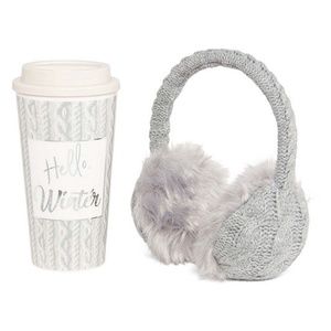Mixit Mommy and Me Cozy Ear Warmer and Mug Set
